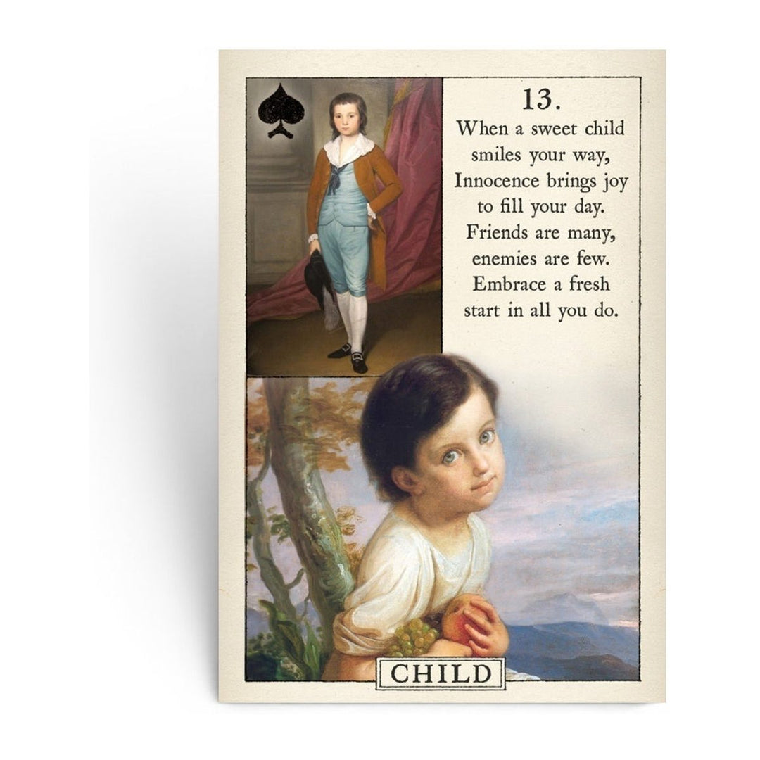 Child card (13) from the Blue Bird Lenormand