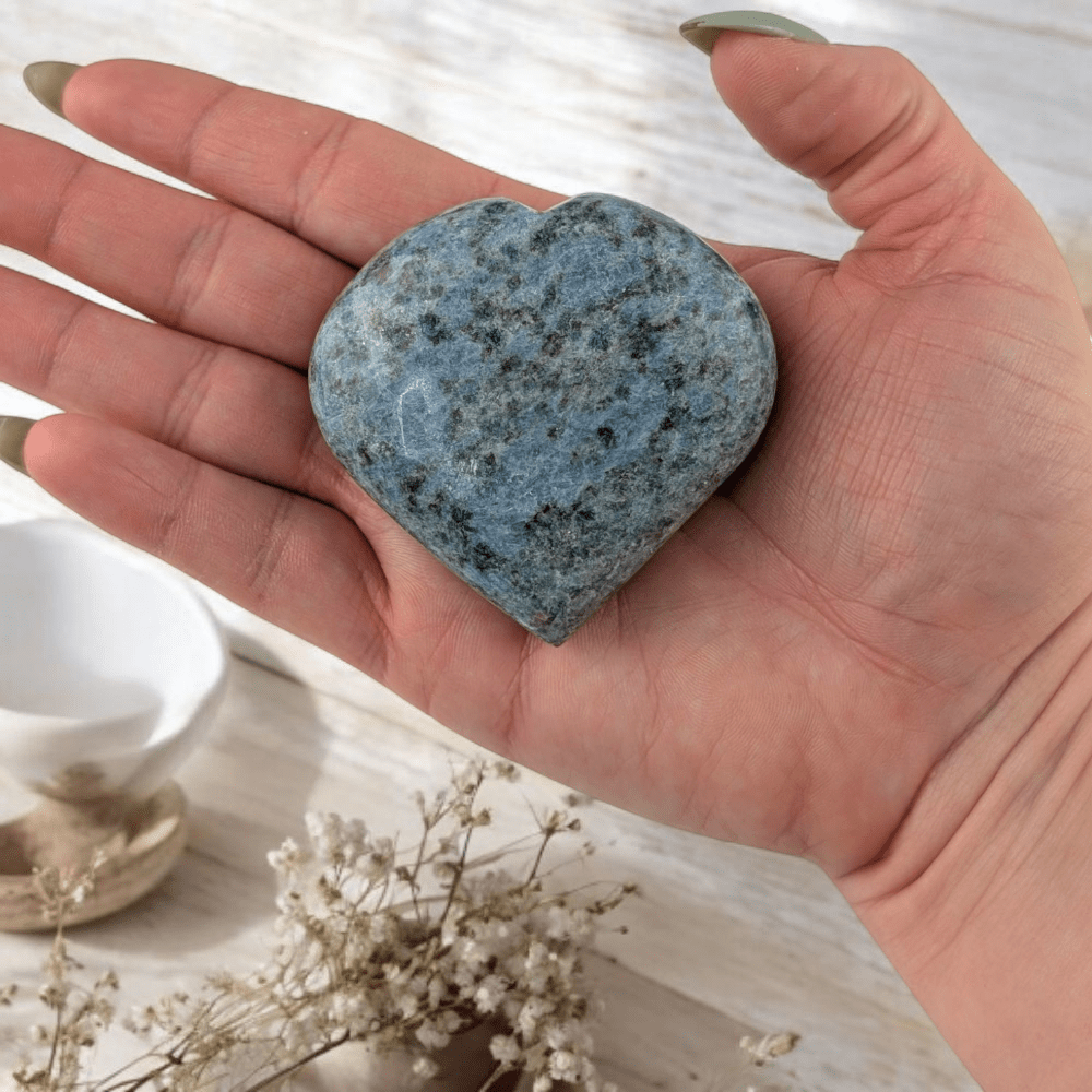 Polished healing crystal for love and communication