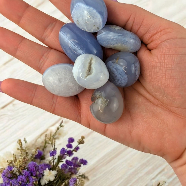 intuitive anxiety support stone in hand