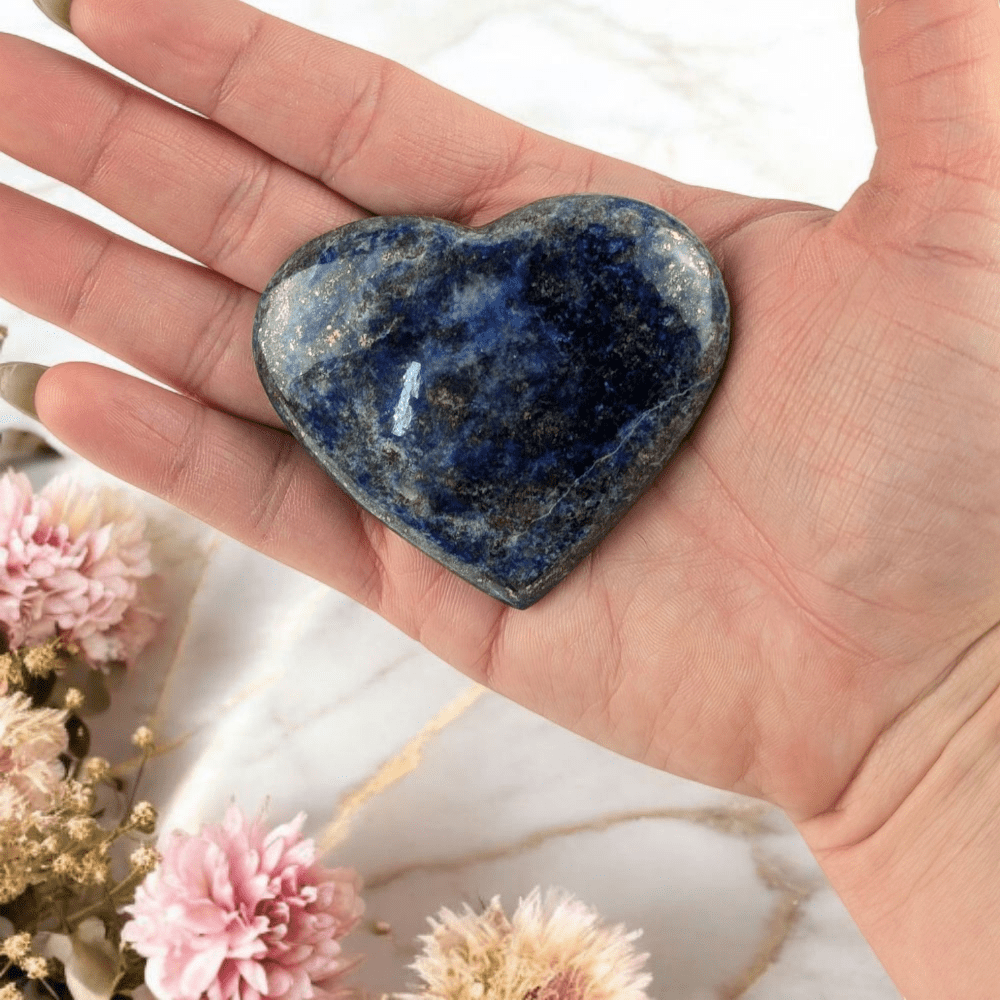 Canadian metaphysical store Lapis heart crystal