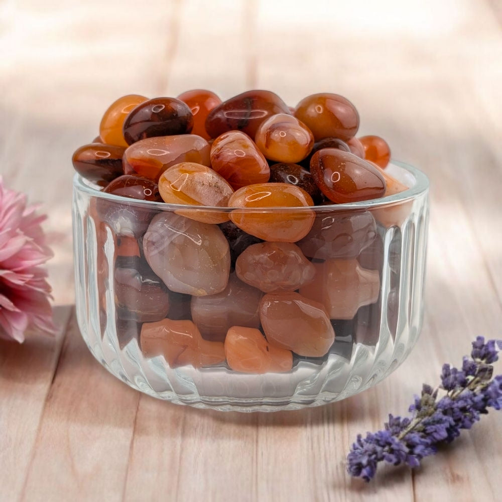 carnelian for emotional grounding and power