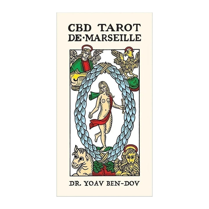 CBD Tarot De Marseille deck box by Dr. Yoav Ben-Dov, showing The World card