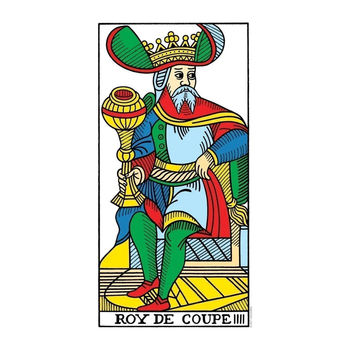 King of Cups card from the CBD Tarot De Marseille