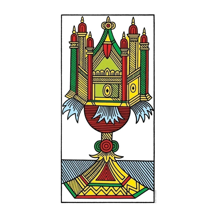 Ace of Cups card from the CBD Tarot De Marseille