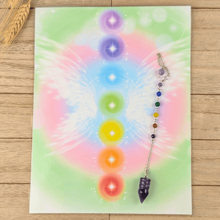 chakra  energy healing chart sold exclusively at Zen Collection metaphysical store in Barrie
