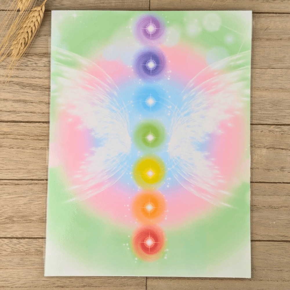 chakra energy healing chart available at Zen Collection metaphysical store in barrie