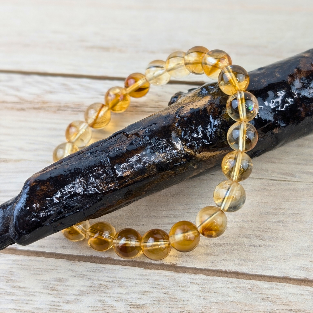 Authentic citrine gemstone bracelet for wealth and success