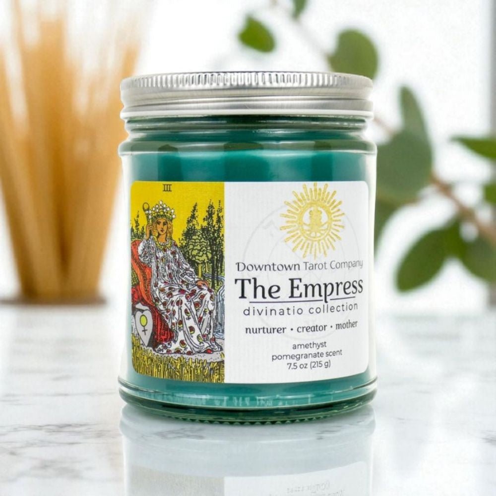 coconut soy empress tarot candle ~35 hour burn