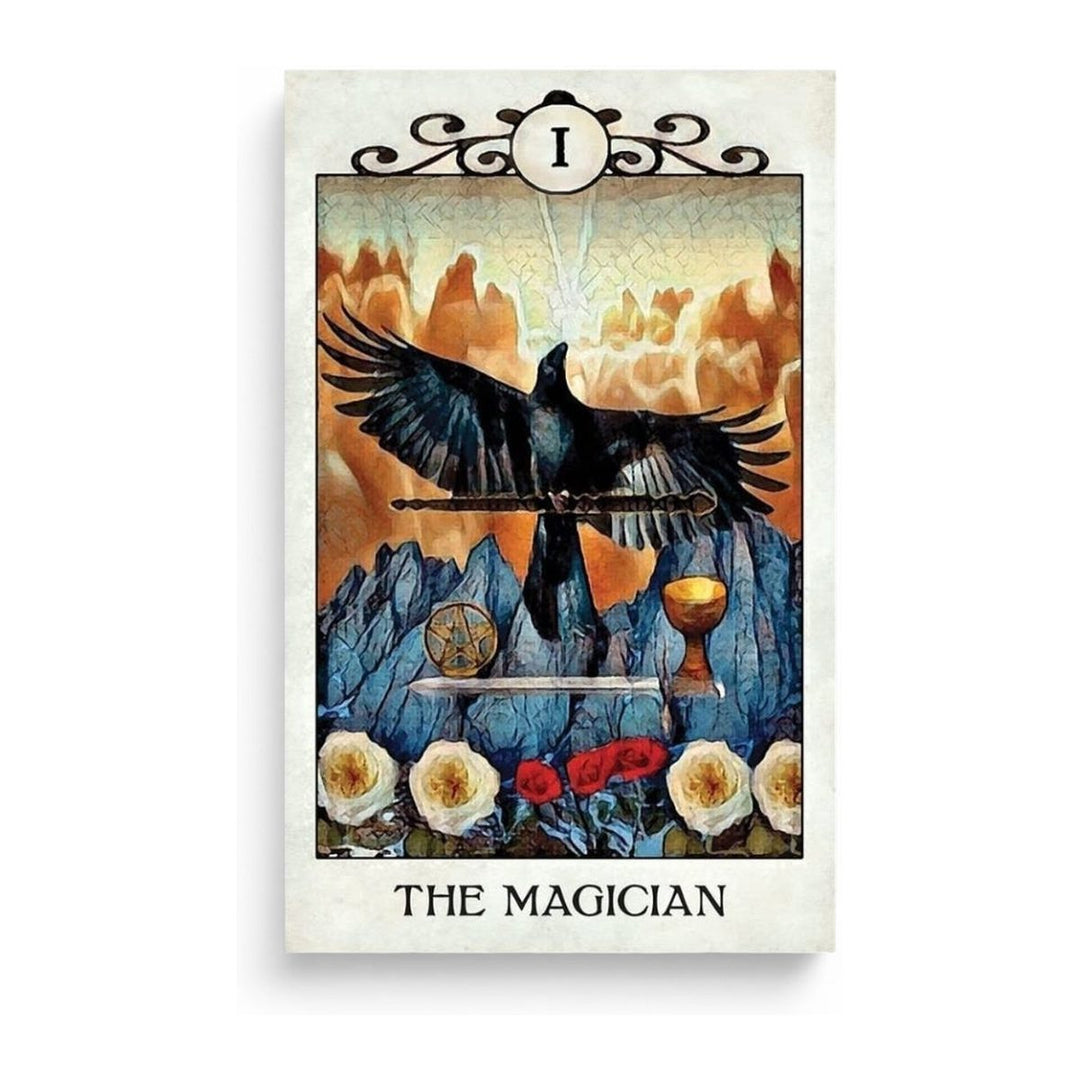 The Magician card from Crow Tarot