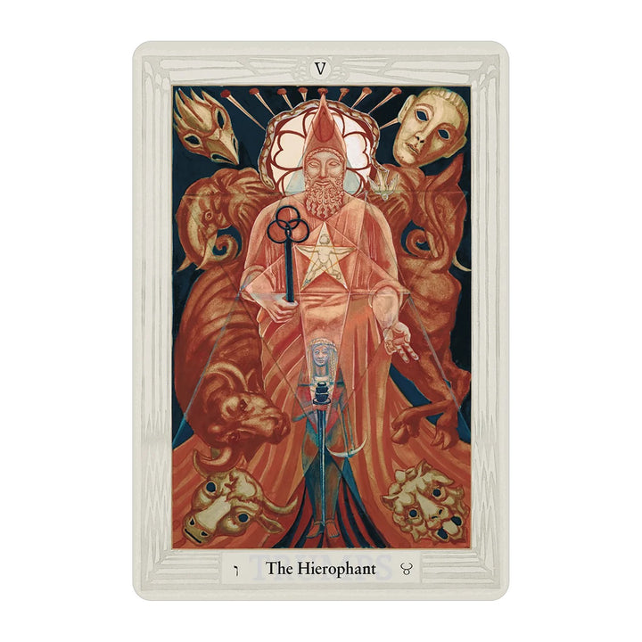 The Hierophant card from the Crowley Thoth Tarot Premier Edition