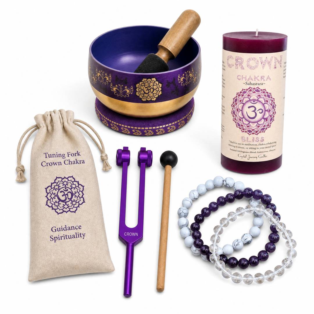 Premium Crown Chakra Healing Set - Main view | Zen Collection Metaphysical Store