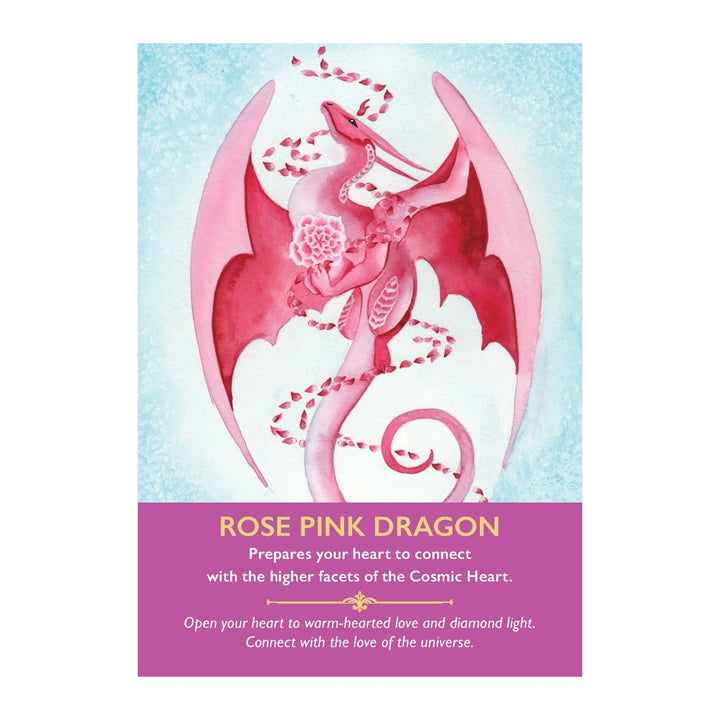 Rose Pink Dragon card from the Dragon Oracle Cards