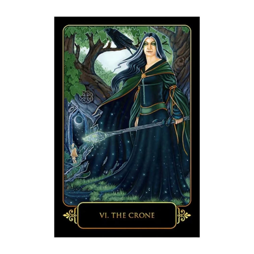 The Crone card (VI) from the Dreams of Gaia Tarot