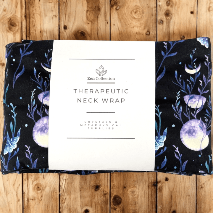 Enchanted Moon Weighted Neck Wrap with moon print