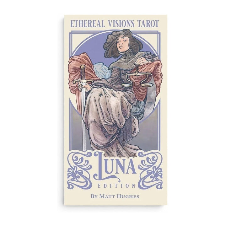 Guidebook cover of Ethereal Visions Tarot: Luna Edition by Matt Hughes