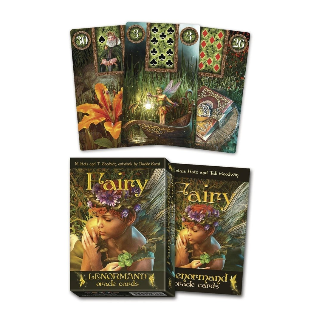Fairy Lenormand Oracle box and guidebook with four cards