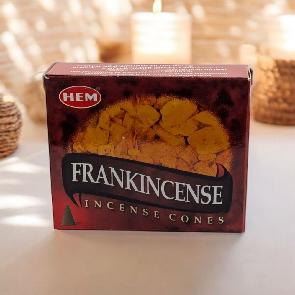 Rich Resinous Aroma – HEM Frankincense Incense Cones for Spiritual Practices