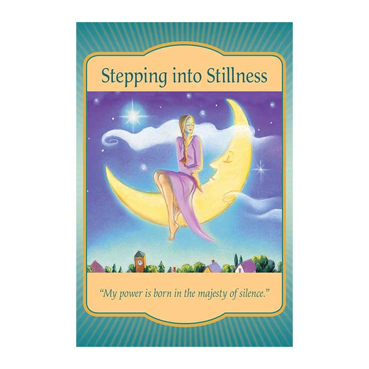 Stepping into Stillness card from the Gateway Oracle Cards