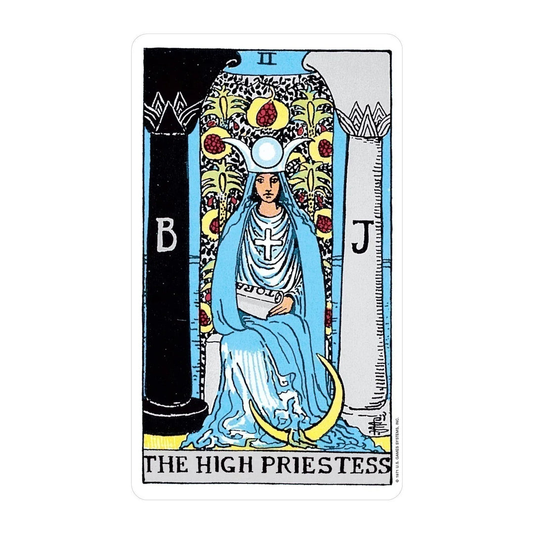 The High Priestess card from the Giant Rider-Waite Tarot