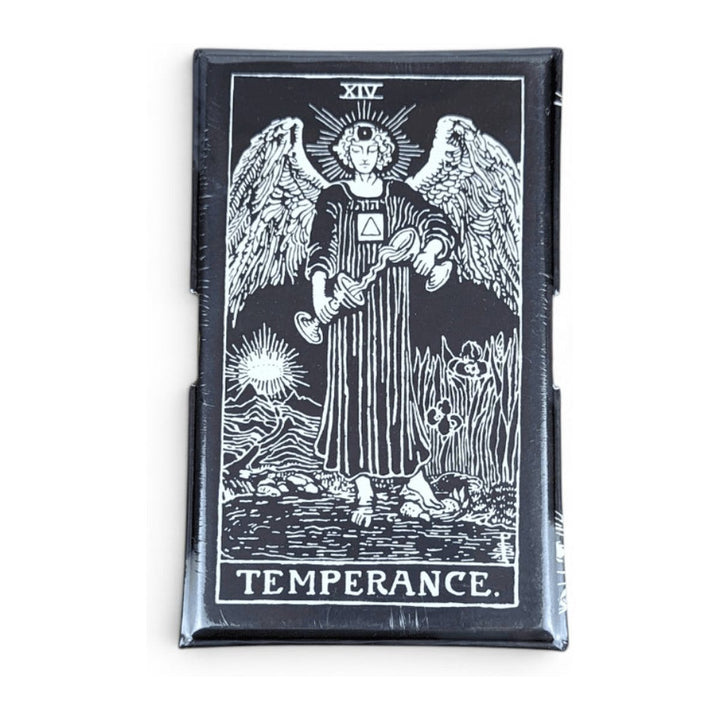 Glow in the Dark Tarot tin, with Temperance on the lid