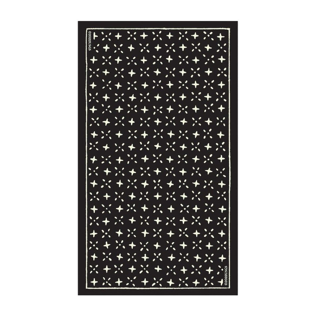 Card back of the Glow in the Dark Tarot, with rows of stars