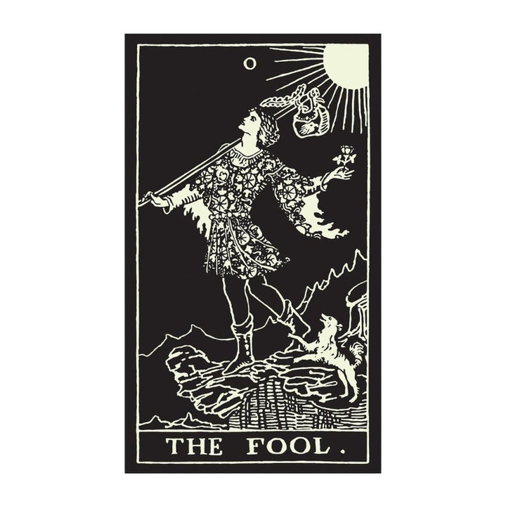 The Fool card from the Glow in the Dark Tarot