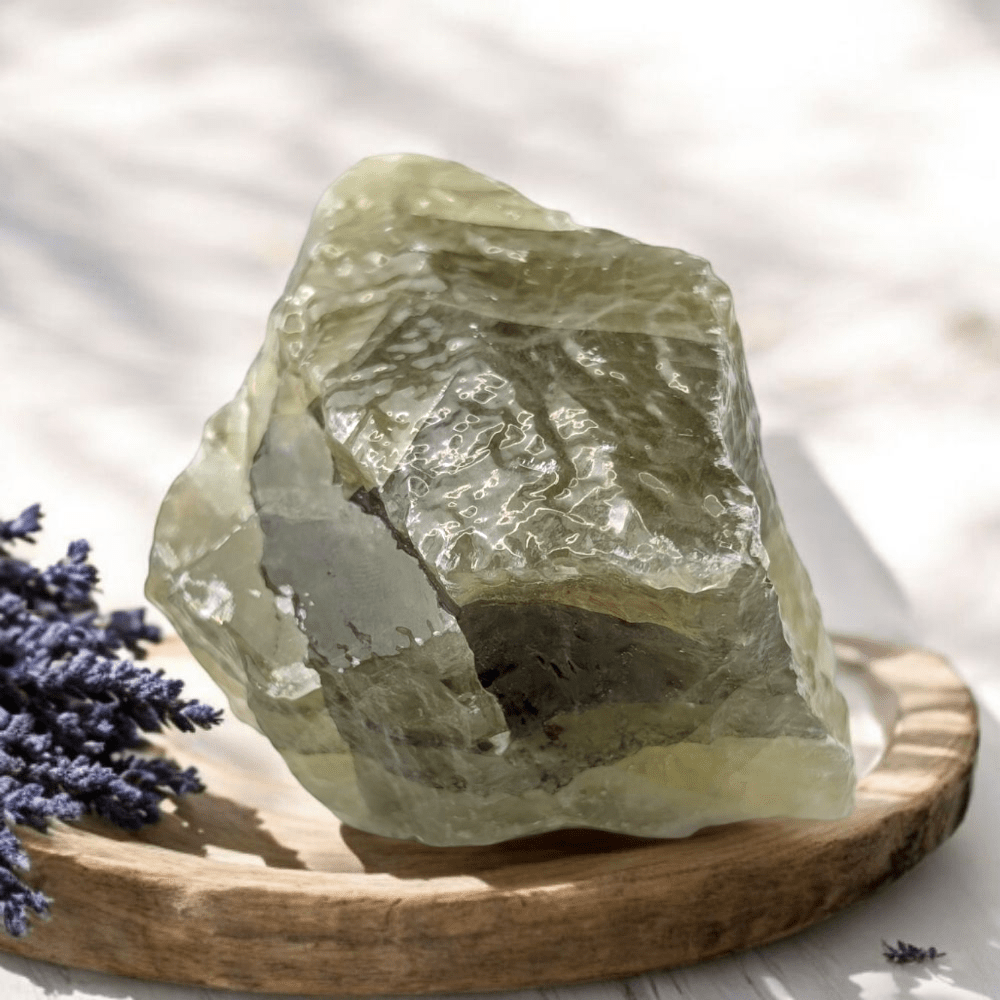 Unique Green Calcite for Meditation and Emotional Healing