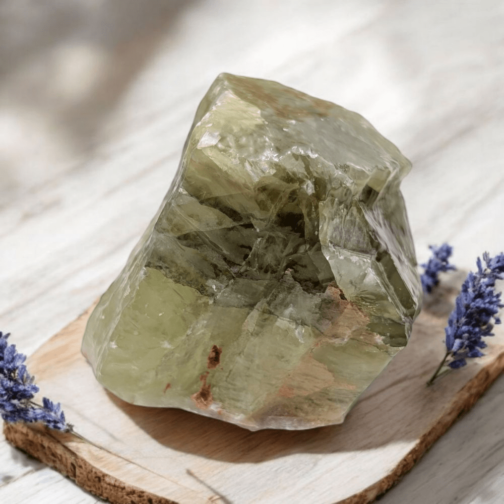 Natural Green Calcite Stone from a Trusted Online Crystal Store