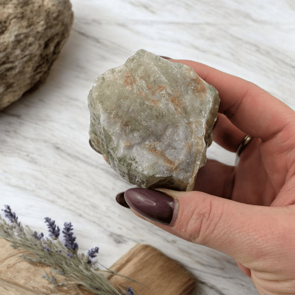 Healing Crystal Green Calcite with Glossy Finish