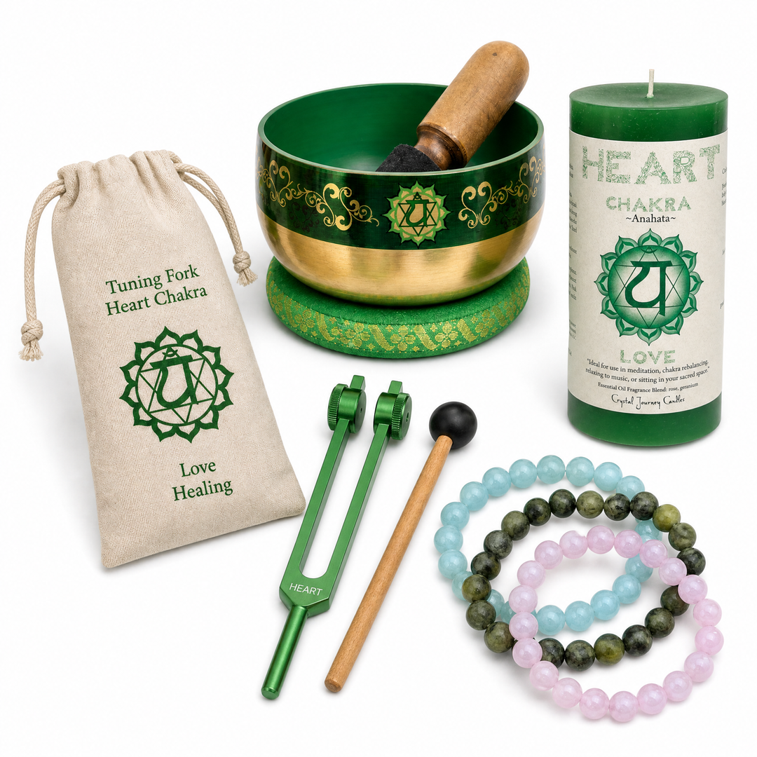 Premium Heart Chakra Healing Set - Main view | Zen Collection Metaphysical Store