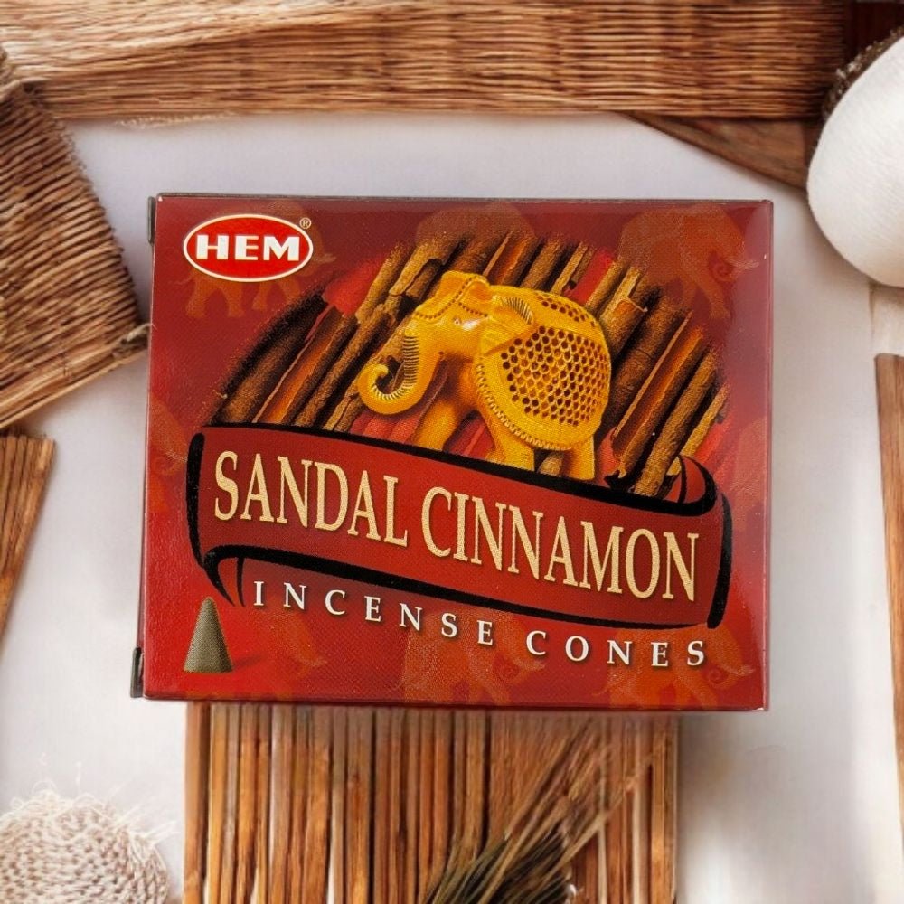 Warm & Spicy Aroma – HEM Sandal Cinnamon Incense for Comfort & Focus

