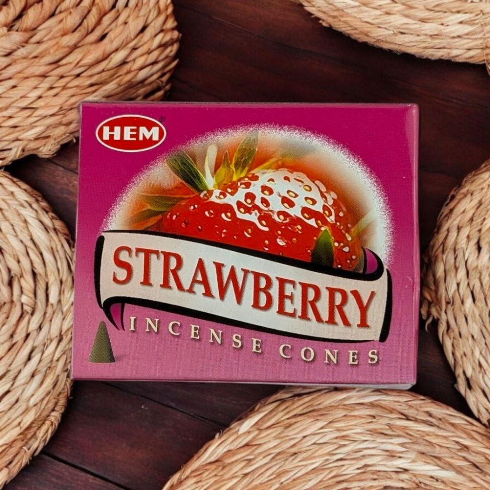 Sweet & Fruity Aroma – HEM Strawberry Incense for Positivity & Comfort