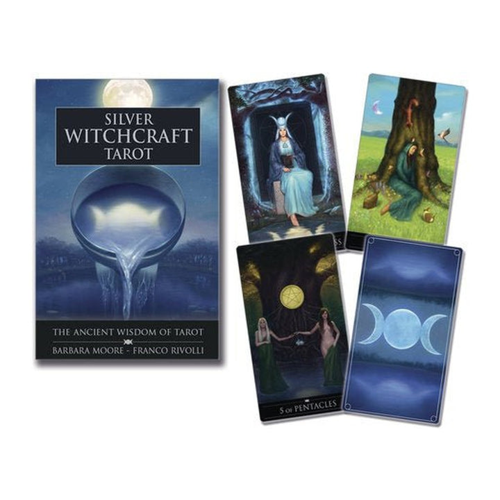 Silver Witchcraft Tarot box and cards, a different deck from the same publisher
