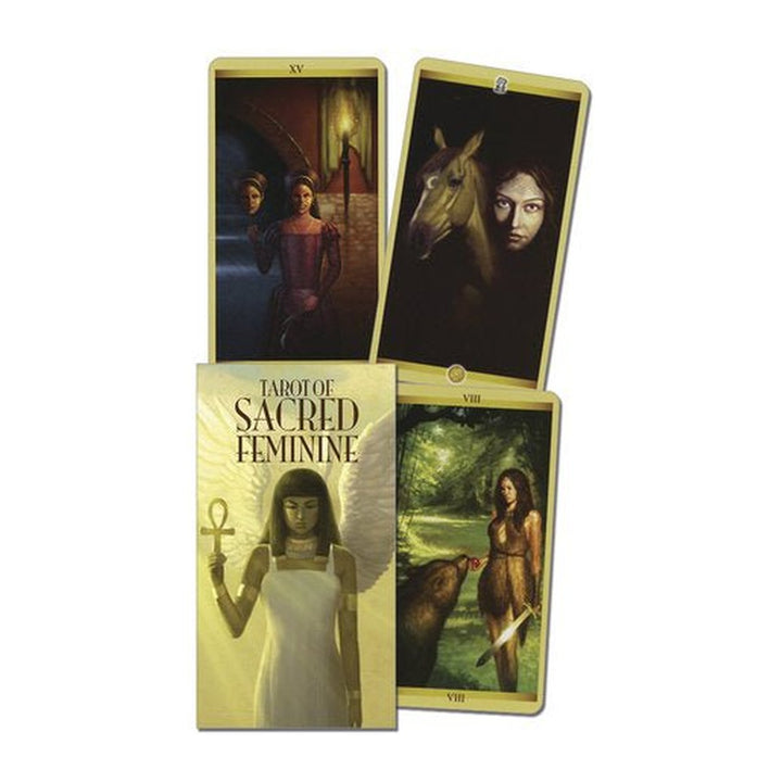 Tarot of the Sacred Feminine box and cards, a different deck from the same publisher