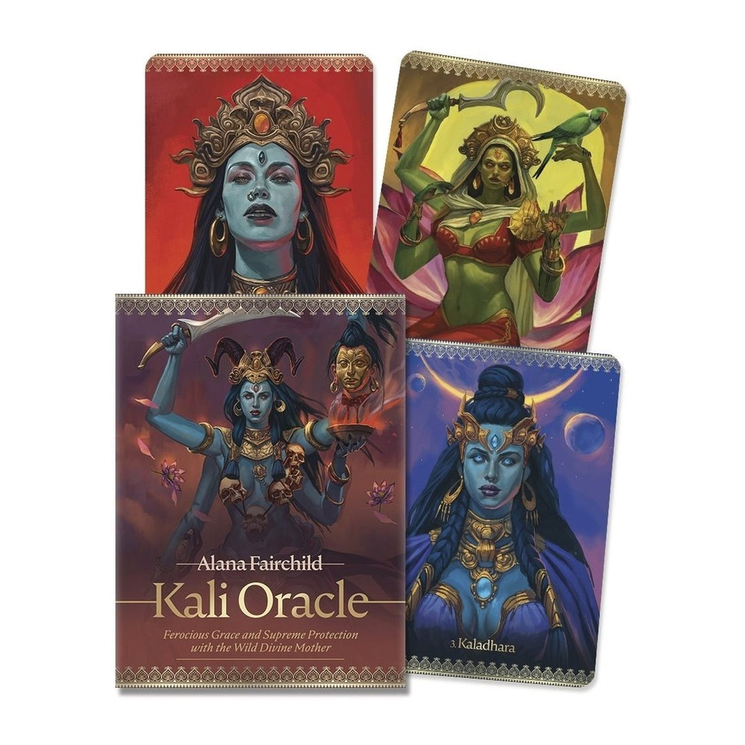 Kali Oracle box by Alana Fairchild, with three cards