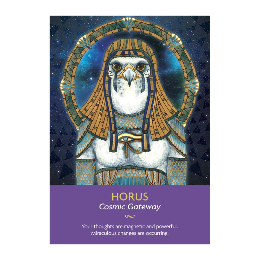 Horus card from the Keepers of the Light Oracle Cards