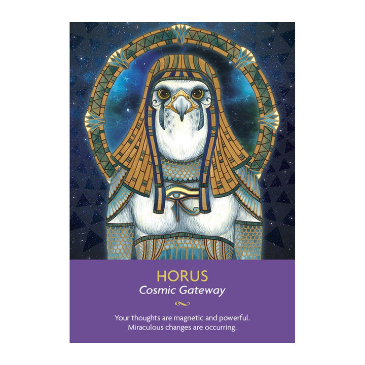 Horus card from the Keepers of the Light Oracle Cards