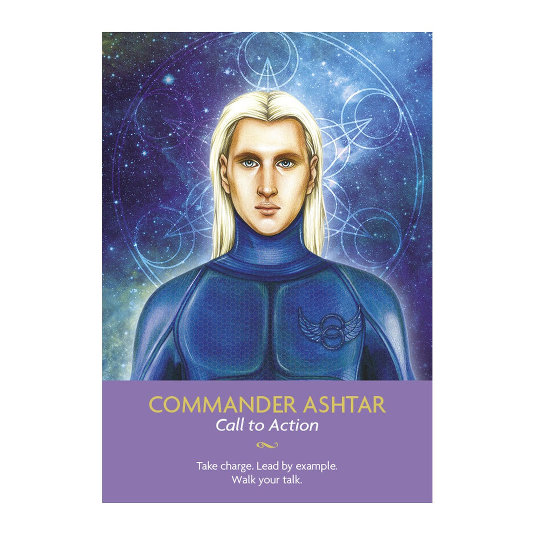 Commander Ashtar card from the Keepers of the Light Oracle Cards