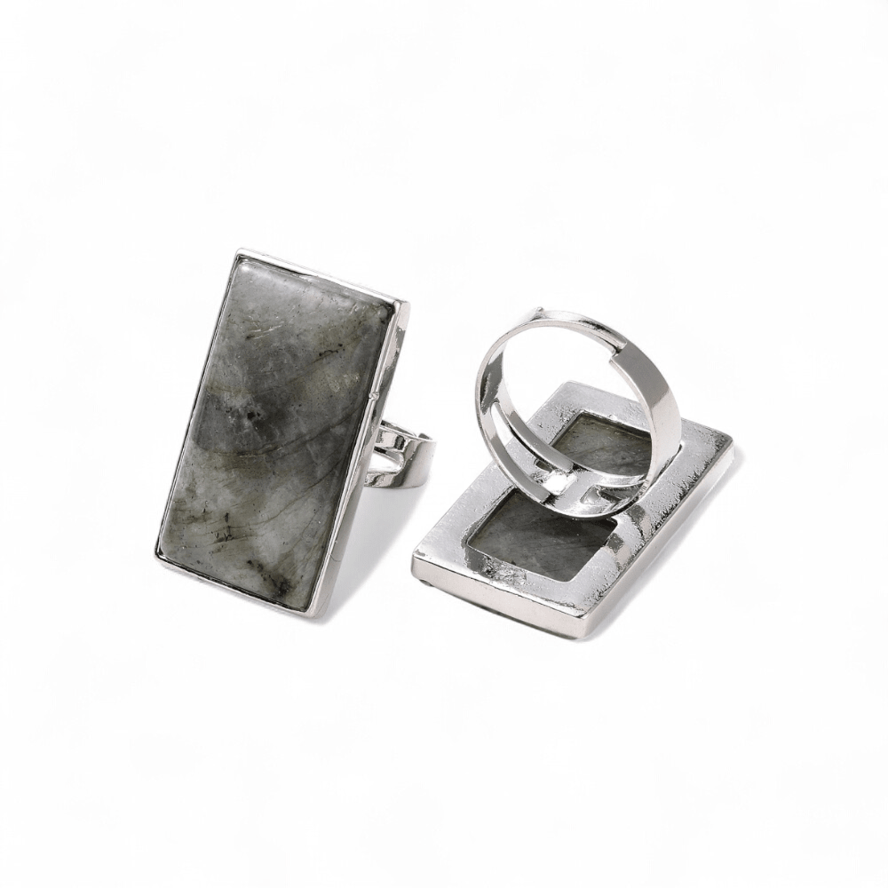 Labradorite Crystal Statement Ring — Labradorite crystal ring — Zen Collection metaphysical store Barrie Ontario