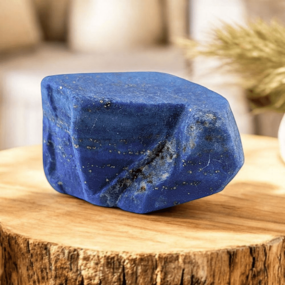 Unpolished Lapis Lazuli crystal for spiritual seekers