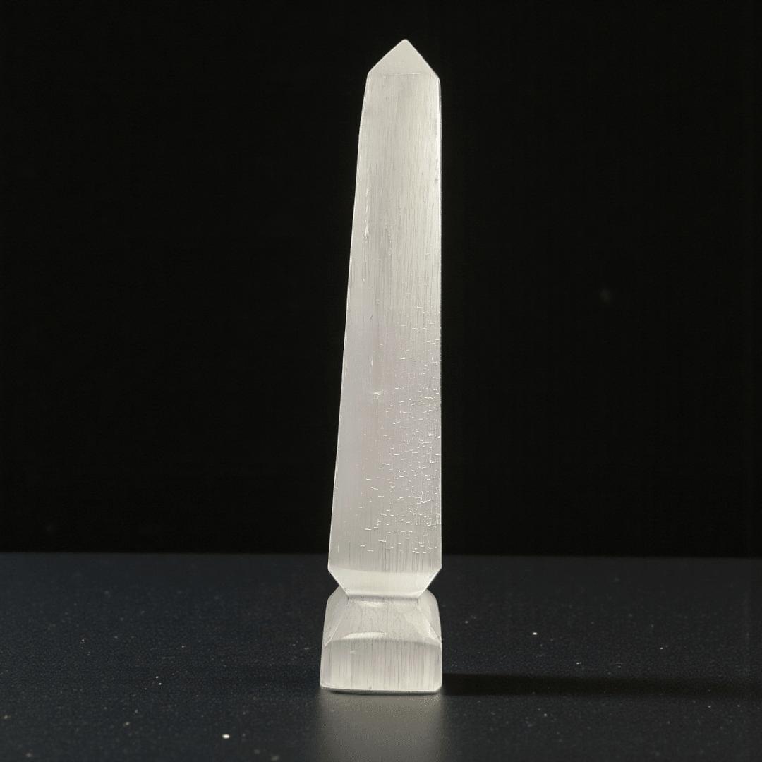 crown chakra selenite crystal available at zen collection crystal store in Barrie. shop in-store or online now