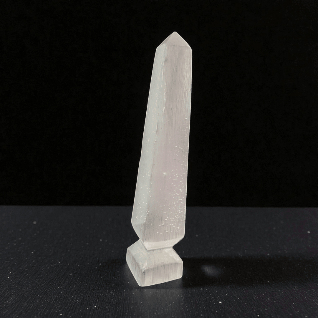 crown chakra selenite crystal available at zen collection crystal store in Barrie. shop in-store or online now