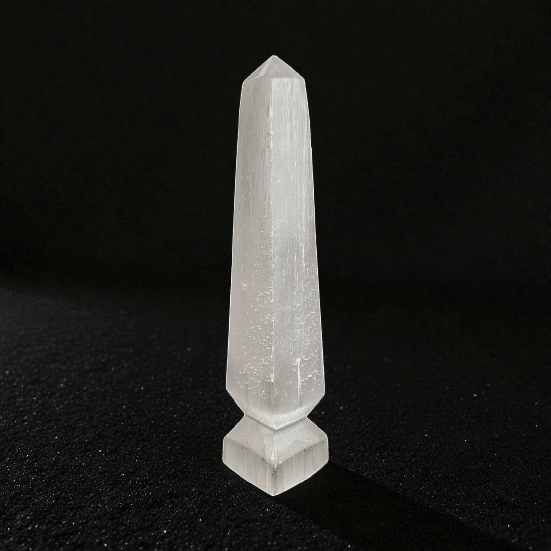 crown chakra selenite crystal available at zen collection crystal store in Barrie. shop in-store or online now