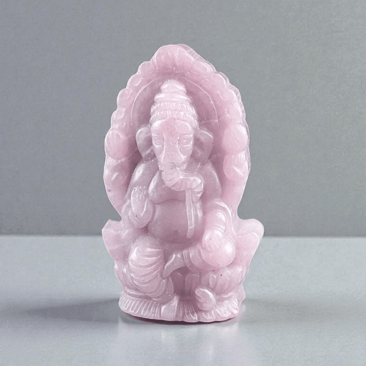 lepidolite crystal ganesh statue available in-store and online at zen collection metaphysical store in barrie