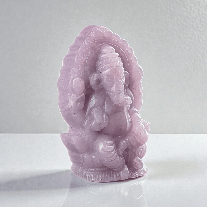lepidolite crystal ganesh statue available in-store and online at zen collection metaphysical store in barrie