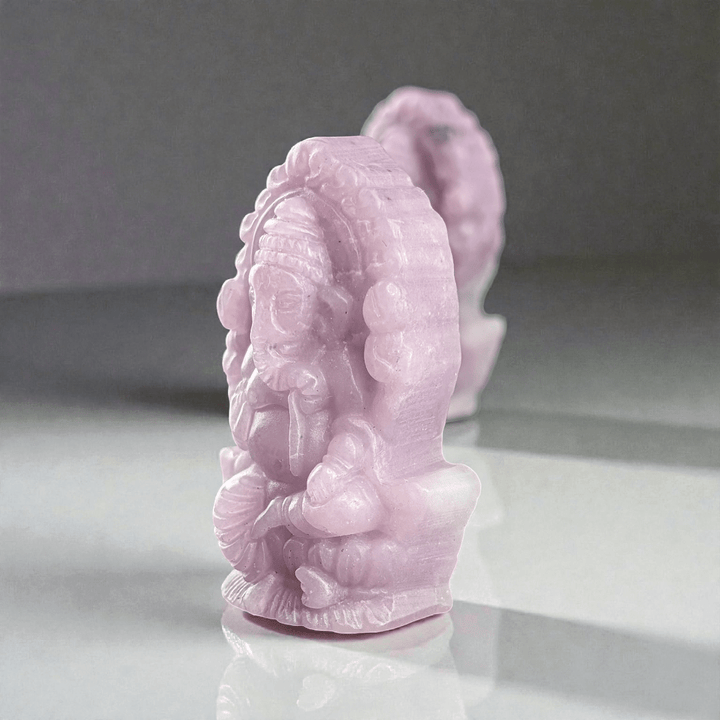lepidolite crystal ganesh statue available in-store and online at zen collection metaphysical store in barrie