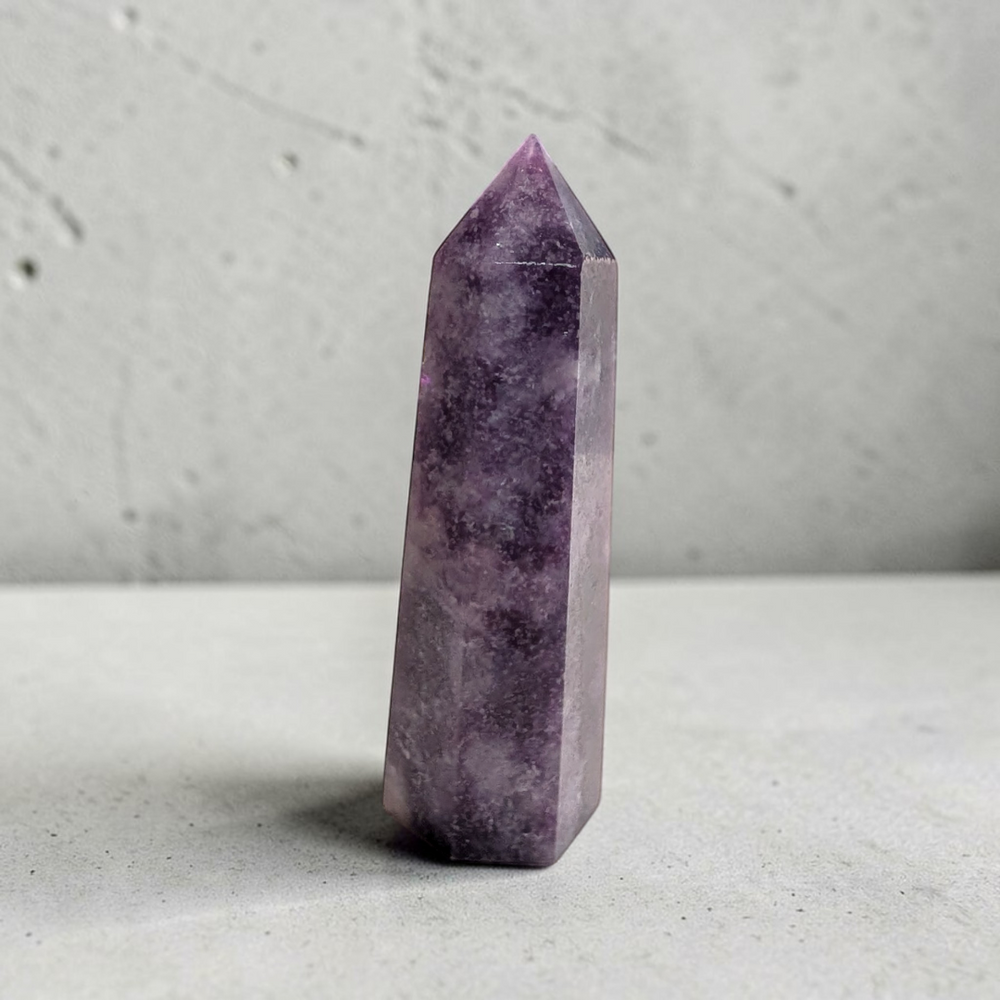 Lepidolite Crystal Tower for Stress Relief and Emotional Healing