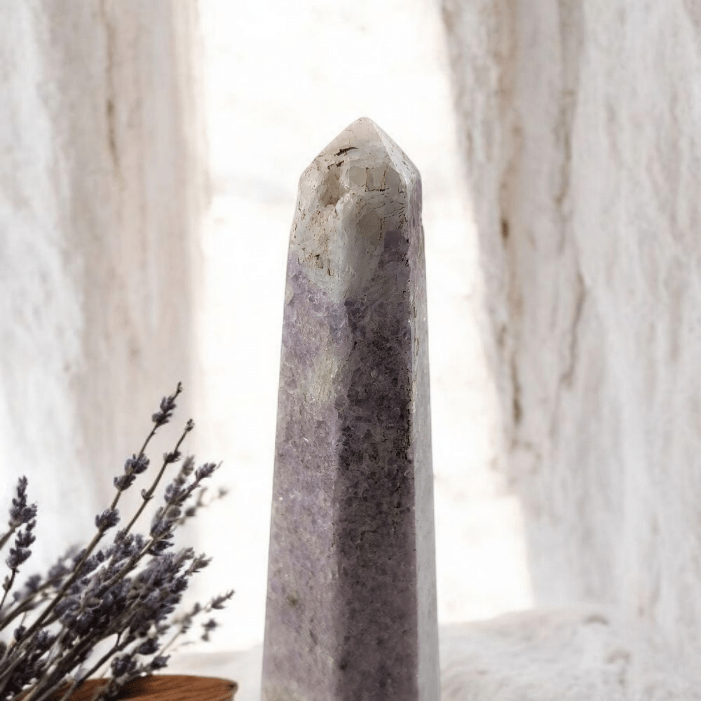 Healing Lepidolite Stone for Anxiety and Emotional Support