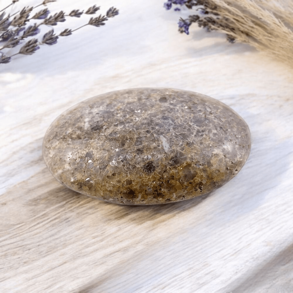 Heart chakra support with lepidolite