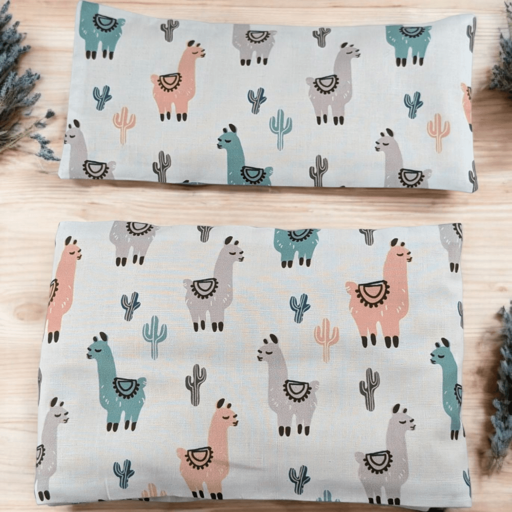 Zen Collection weighted pillow set in llama print

